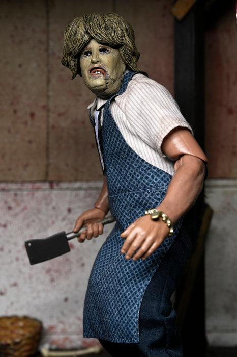 NECA Figura de Accion Vestida: La masacre de Texas - Leatherface con mascara de anciana 8 Pulgadas