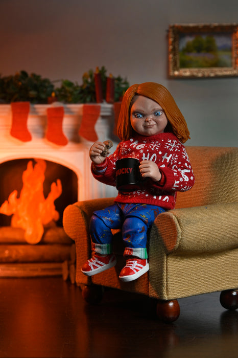 NECA Figura de Accion Ultimate: Chucky - Chucky Holiday 7 Pulgadas