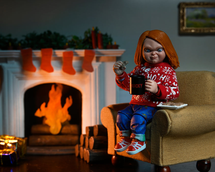 NECA Figura de Accion Ultimate: Chucky - Chucky Holiday 7 Pulgadas