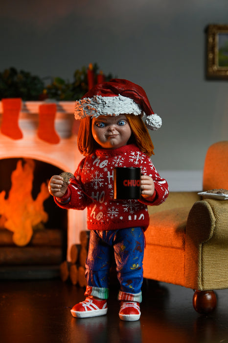 NECA Figura de Accion Ultimate: Chucky - Chucky Holiday 7 Pulgadas