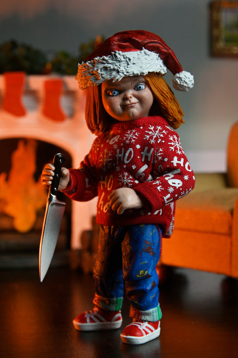 NECA Figura de Accion Ultimate: Chucky - Chucky Holiday 7 Pulgadas