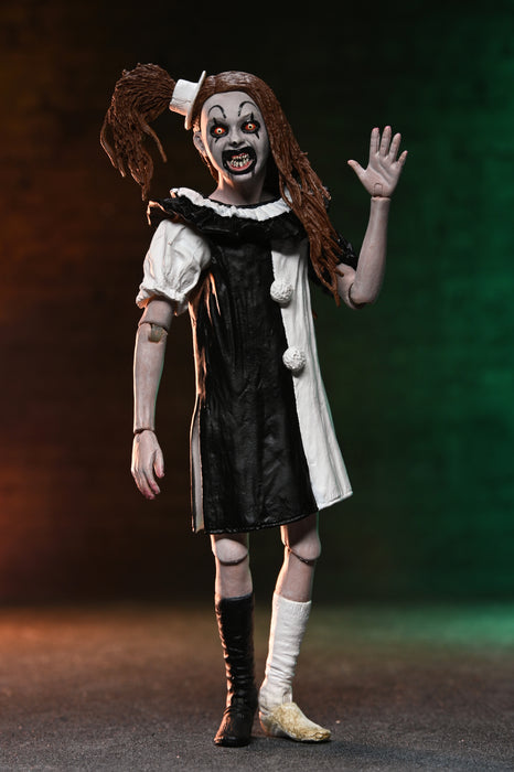 NECA Figura de Accion Ultimate: Terrifier 2 - Art the Clown y Little Pale Girl 2 Pack 7 Pulgadas
