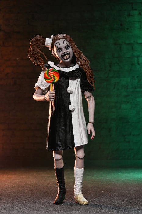 NECA Figura de Accion Ultimate: Terrifier 2 - Art the Clown y Little Pale Girl 2 Pack 7 Pulgadas