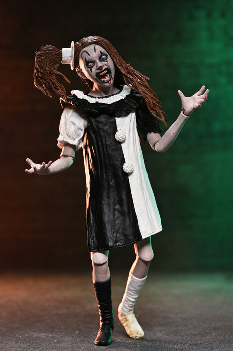NECA Figura de Accion Ultimate: Terrifier 2 - Art the Clown y Little Pale Girl 2 Pack 7 Pulgadas