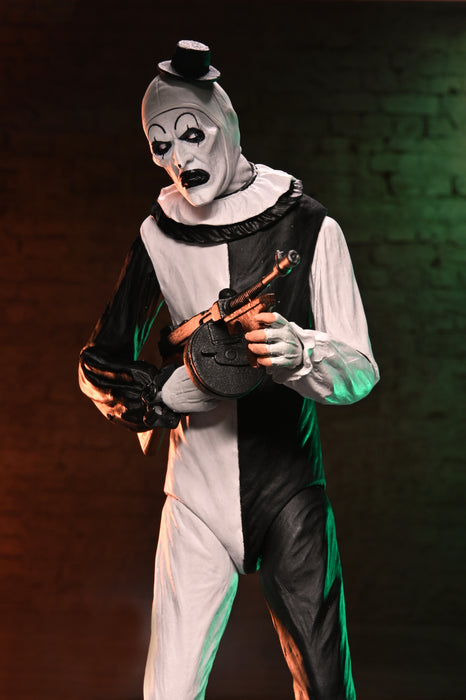 NECA Figura de Accion Ultimate: Terrifier 2 - Art the Clown y Little Pale Girl 2 Pack 7 Pulgadas