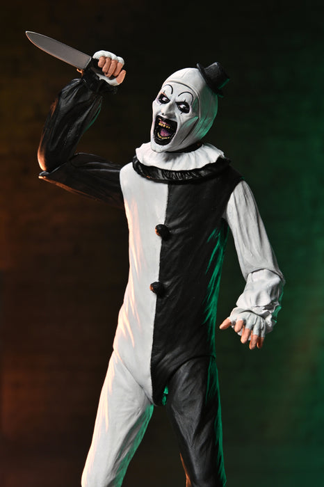 NECA Figura de Accion Ultimate: Terrifier 2 - Art the Clown y Little Pale Girl 2 Pack 7 Pulgadas