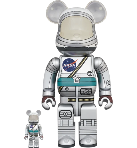 Medicom Toy Be@rbrick: Project Mercury - Set Astronaut 100% Y 400%