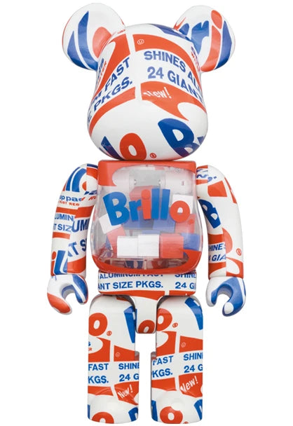 Medicom Toy Be@rbrick: Andy Warhol - Set Andy Warhol Brillo 2022 100% Y 400%