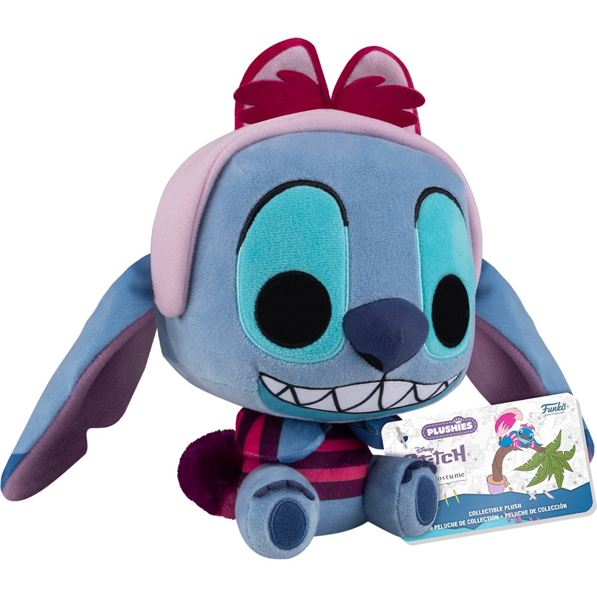 Funko Pop Plush: Disney Stitch In Costume - Stitch Como El Gato Sonriente 7 Pulgadas