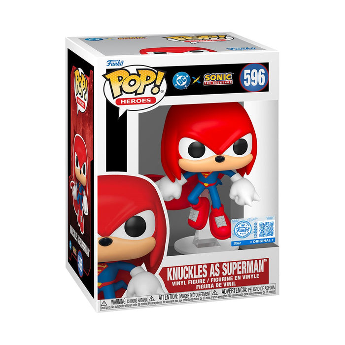 Funko Pop Heroes: Justice League & Sonic - Knuckles como Superman