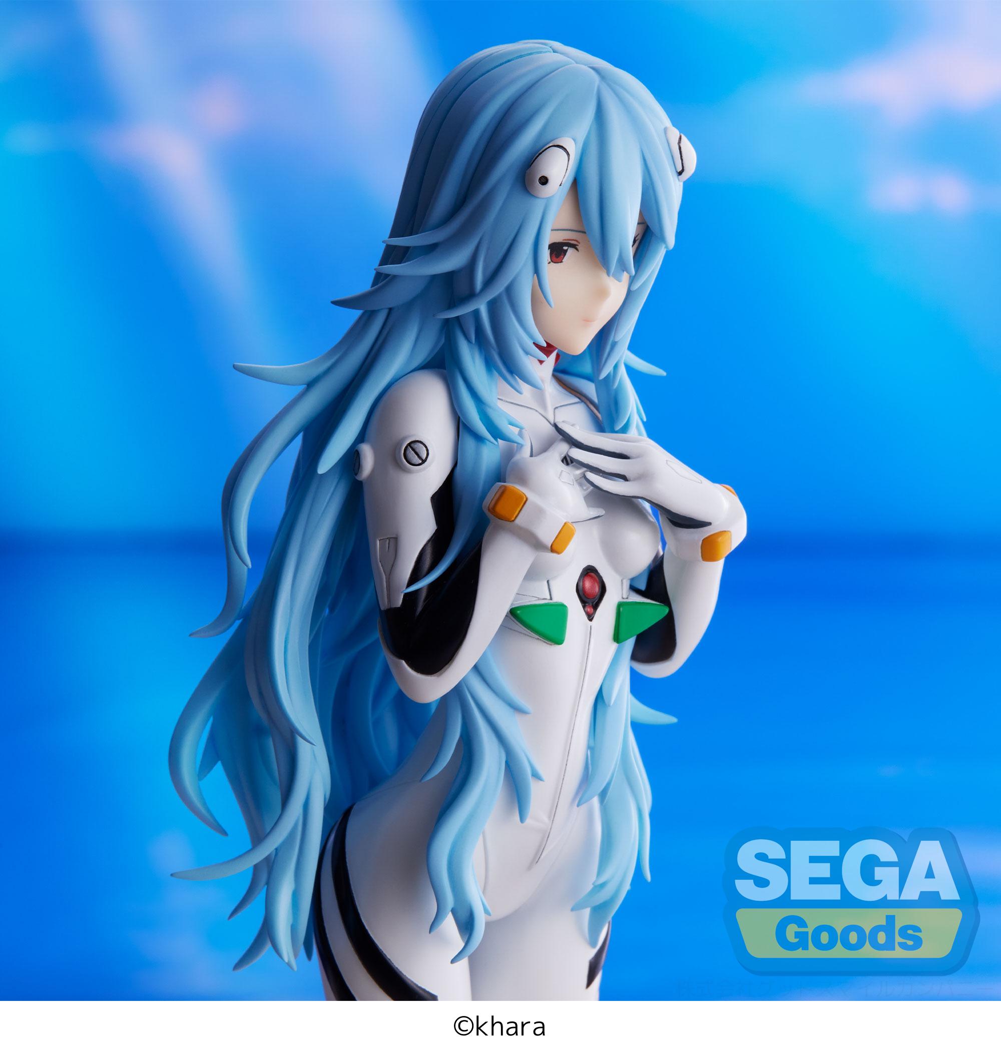 Sega Figures Premium Perching: Evangelion 3.0 + 1.0 Thrice Upon A Time - Rei Ayanami Long Hair