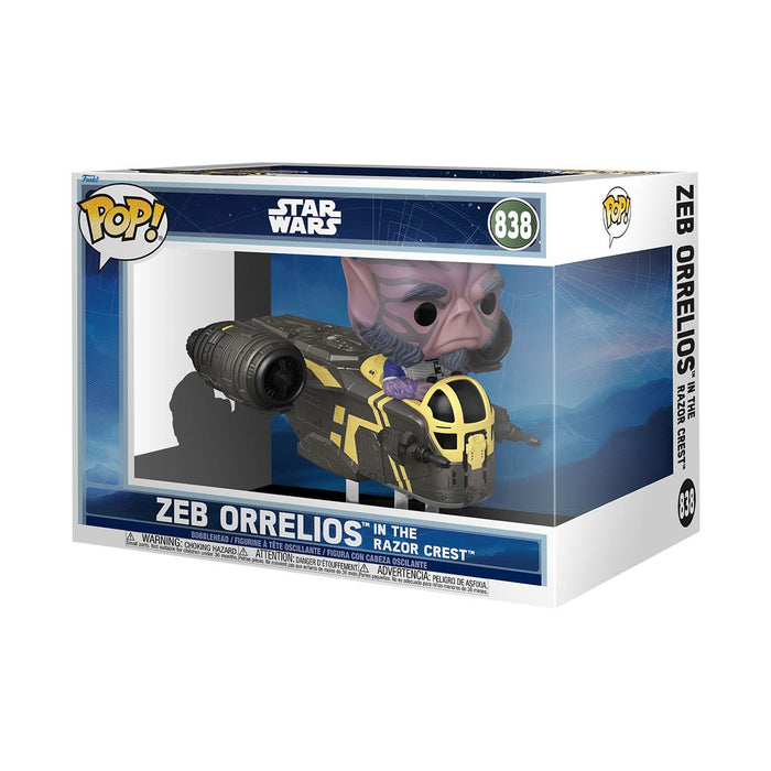 Funko Pop Rides Deluxe: Mando & Grogu - Zeb en Razor Crest