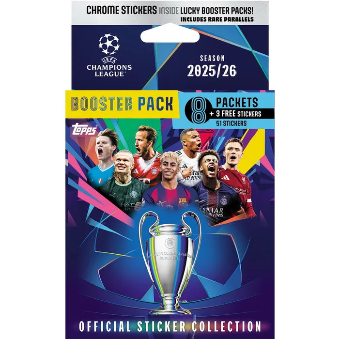 Topps Soccer UEFA: Champions League 2026 Stickers & Album - Eco Pack
