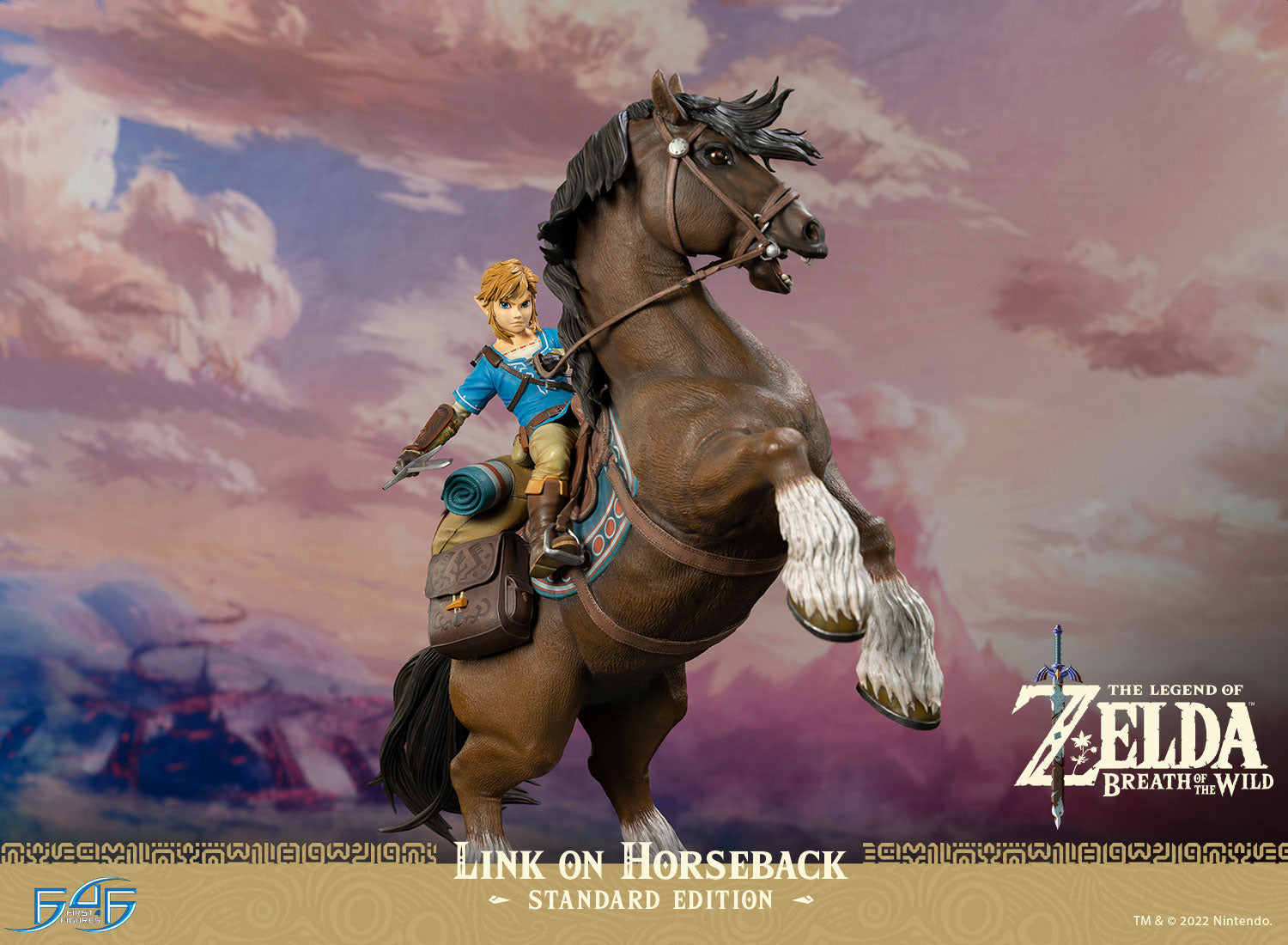 First 4 Figures The Legend Of Zelda: Breath Of The Wild - Link en Caballo Edicion Estandar 22 Pulgadas