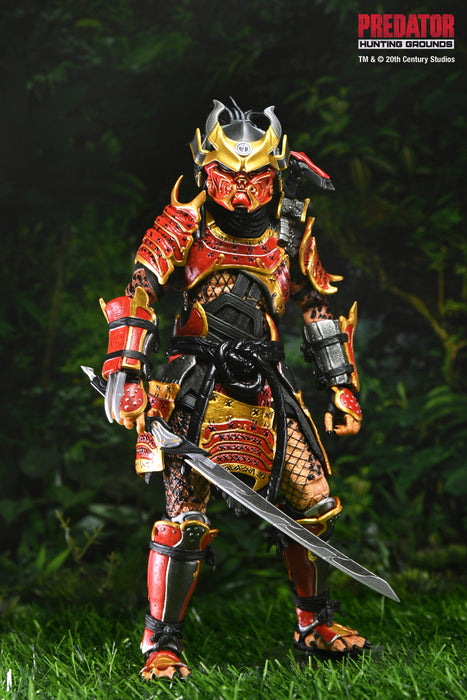 NECA Figura de Accion Ultimate: Predator Hunting Grounds - Depredador Samurai 7 Pulgadas
