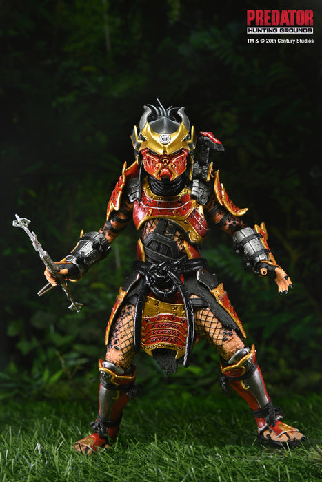 NECA Figura de Accion Ultimate: Predator Hunting Grounds - Depredador Samurai 7 Pulgadas