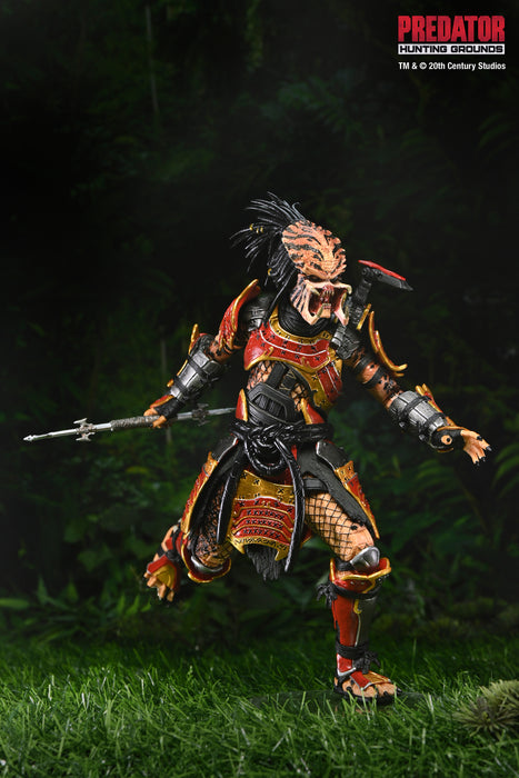 NECA Figura de Accion Ultimate: Predator Hunting Grounds - Depredador Samurai 7 Pulgadas