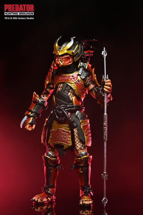 NECA Figura de Accion Ultimate: Predator Hunting Grounds - Depredador Samurai 7 Pulgadas