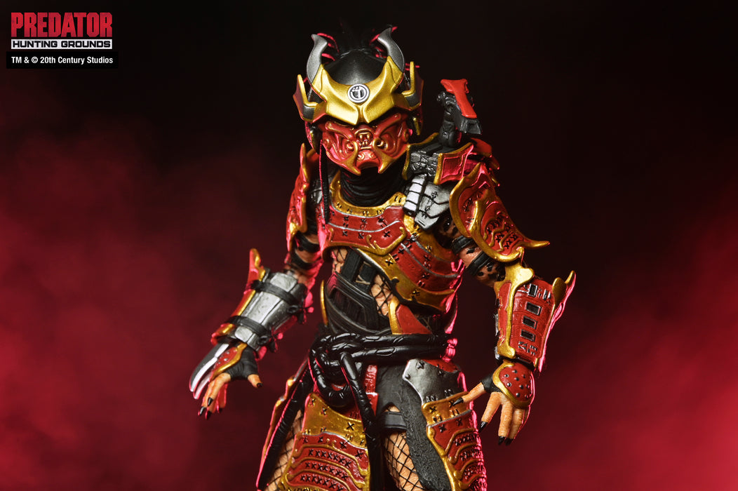 NECA Figura de Accion Ultimate: Predator Hunting Grounds - Depredador Samurai 7 Pulgadas