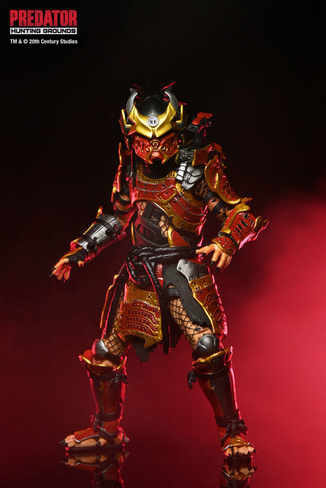 NECA Figura de Accion Ultimate: Predator Hunting Grounds - Depredador Samurai 7 Pulgadas