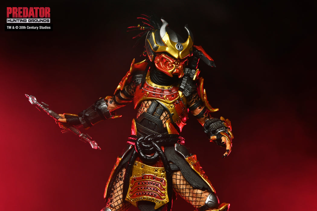 NECA Figura de Accion Ultimate: Predator Hunting Grounds - Depredador Samurai 7 Pulgadas
