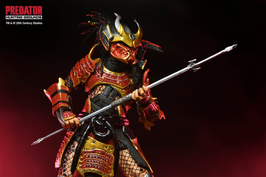 NECA Figura de Accion Ultimate: Predator Hunting Grounds - Depredador Samurai 7 Pulgadas