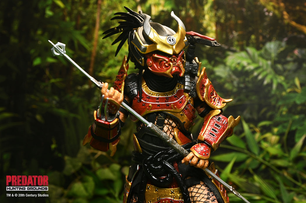 NECA Figura de Accion Ultimate: Predator Hunting Grounds - Depredador Samurai 7 Pulgadas