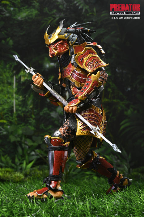 NECA Figura de Accion Ultimate: Predator Hunting Grounds - Depredador Samurai 7 Pulgadas