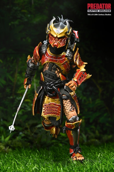 NECA Figura de Accion Ultimate: Predator Hunting Grounds - Depredador Samurai 7 Pulgadas