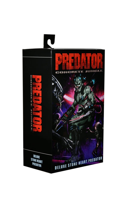 NECA Figura de Accion Ultimate: Depredador Concrete Jungle - Depredador Stone Heart Deluxe 10 Pulgadas