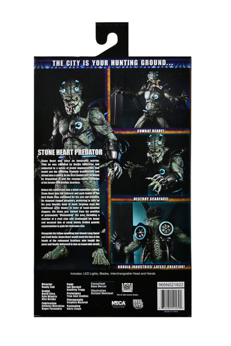 NECA Figura de Accion Ultimate: Depredador Concrete Jungle - Depredador Stone Heart Deluxe 10 Pulgadas