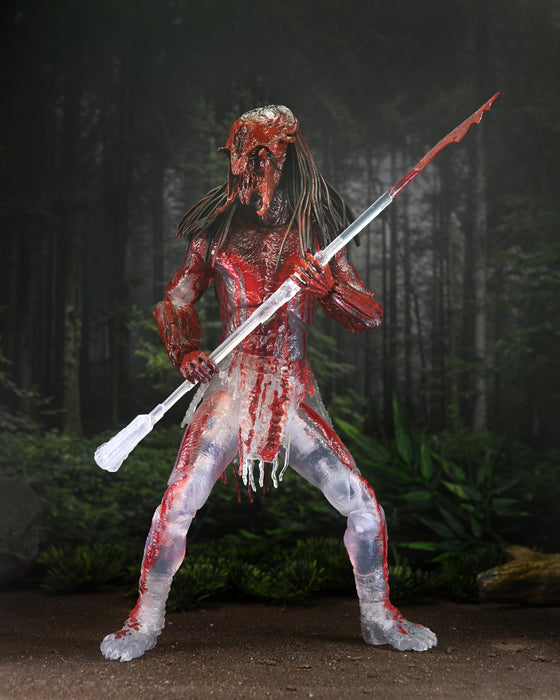 NECA Figura de Accion Ultimate: Depredador La Presa - Depredador Feral Ensangrentado 7 Pulgadas