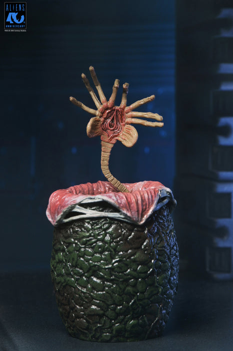 NECA Figura de Accion Ultimate: Aliens 40 Aniversario - Warrior Xenomorph Black 7 Pulgadas