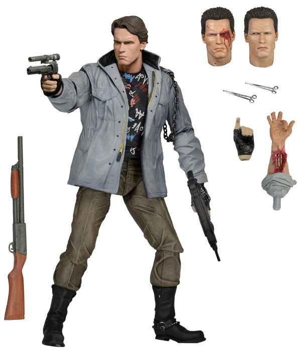 NECA Figura de Accion Ultimate: Terminator - Ultimate T-800 Tech Noir 7 Pulgadas