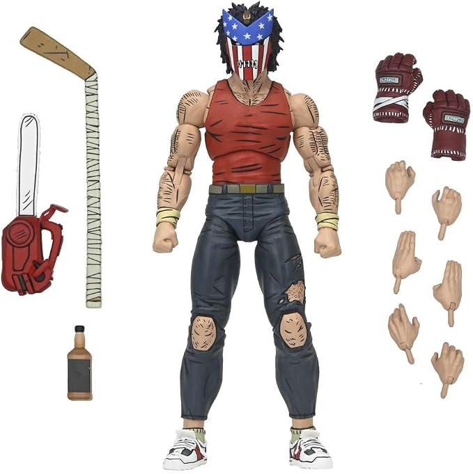 NECA Figura de Accion Ultimate: TMNT Tortugas Ninja Mirage Comics - Casey Jones Bodycount 7 Pulgadas