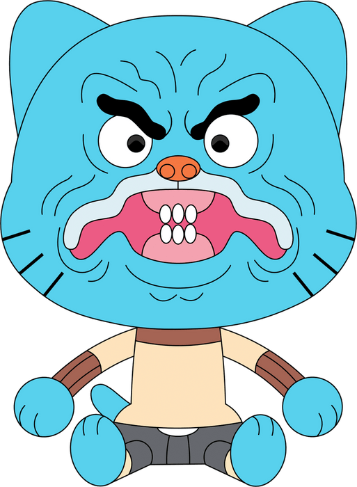 Youtooz Plush: El Increible Mundo de Gumball - Grumpy Gumball Peluche 9 Pulgadas 