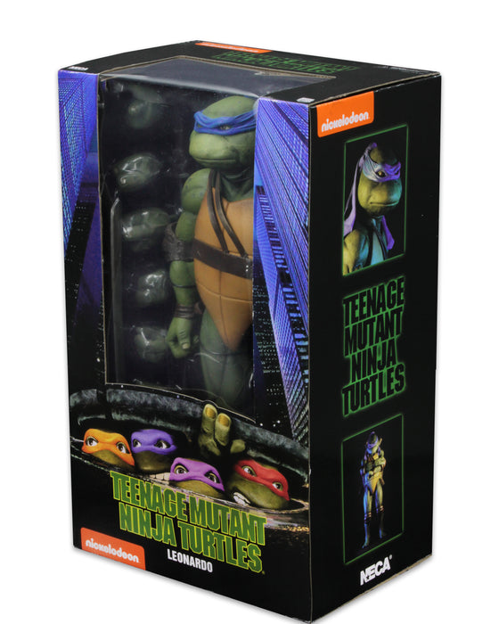 NECA Figura de Accion: TMNT Tortugas Ninja 1990 - Leonardo Escala 1/4