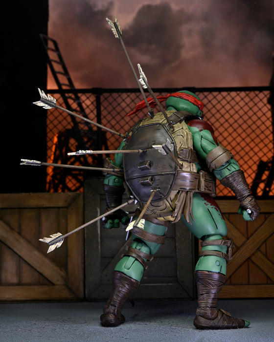 NECA Figura de Accion Ultimate: TMNT Tortugas The Last Ronin - Raphael El Primero En Caer 7 Pulgadas