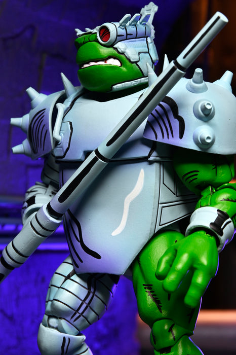 NECA Figura de Accion: TMNT Tortugas Ninja Mirage Comics - Cyborg Donatello 7 Pulgadas