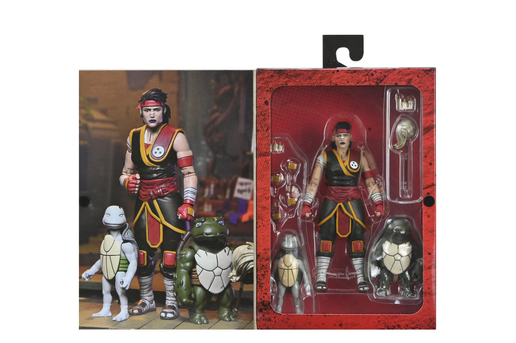 NECA Figura de Accion: TMNT The Last Ronin The Lost Years - Casey Marie con Baby Odyn y Uno 7 Pulgadas