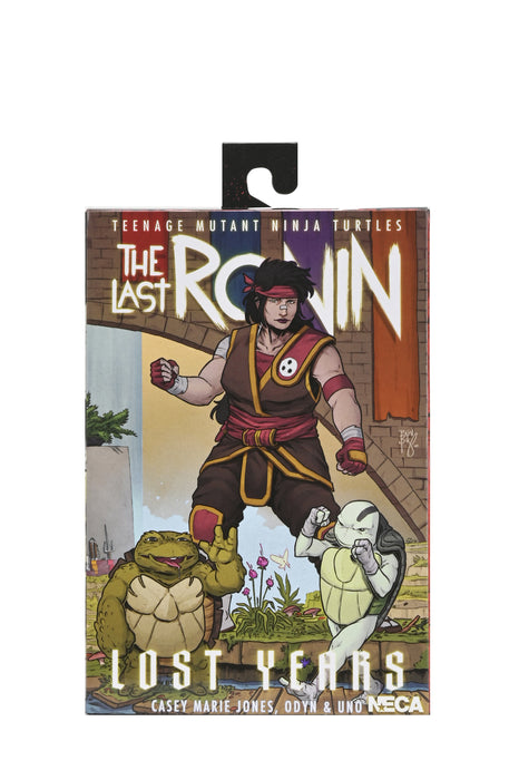 NECA Figura de Accion: TMNT The Last Ronin The Lost Years - Casey Marie con Baby Odyn y Uno 7 Pulgadas