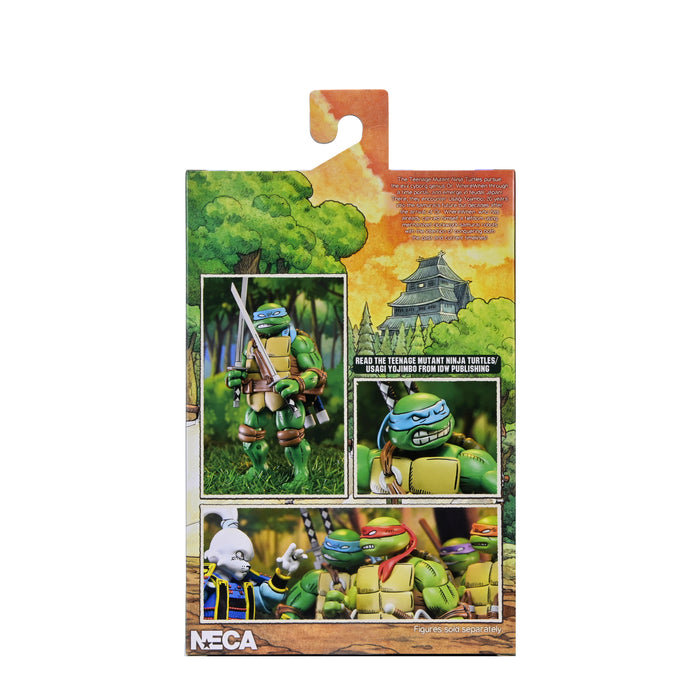 NECA Figura de Accion Ultimate: TMNT x Usagi Yojimbo - Leonardo 7 Pulgadas