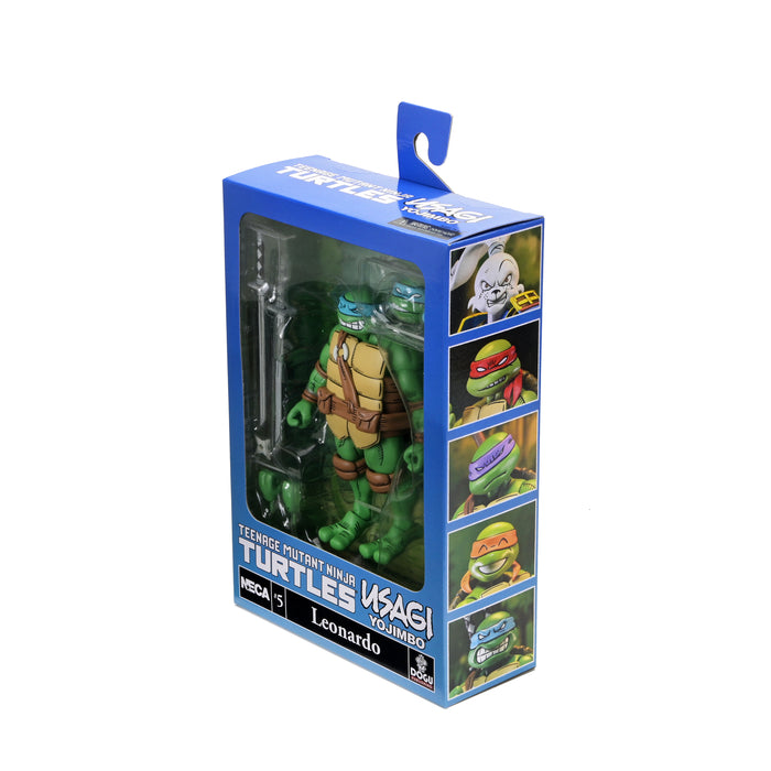 NECA Figura de Accion Ultimate: TMNT x Usagi Yojimbo - Leonardo 7 Pulgadas