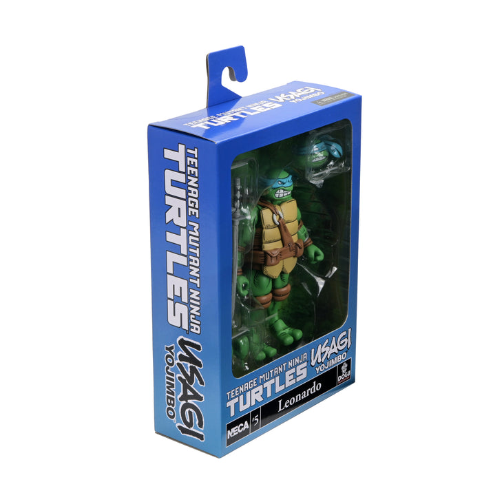NECA Figura de Accion Ultimate: TMNT x Usagi Yojimbo - Leonardo 7 Pulgadas