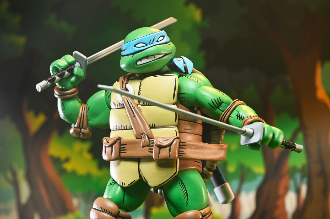 NECA Figura de Accion Ultimate: TMNT x Usagi Yojimbo - Leonardo 7 Pulgadas