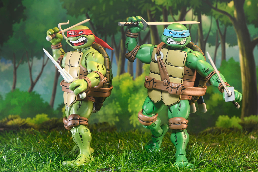 NECA Figura de Accion Ultimate: TMNT x Usagi Yojimbo - Leonardo 7 Pulgadas