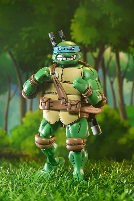 NECA Figura de Accion Ultimate: TMNT x Usagi Yojimbo - Leonardo 7 Pulgadas