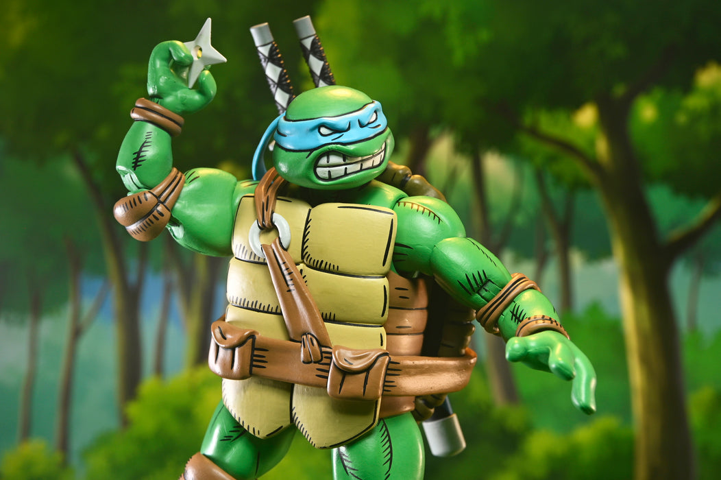 NECA Figura de Accion Ultimate: TMNT x Usagi Yojimbo - Leonardo 7 Pulgadas