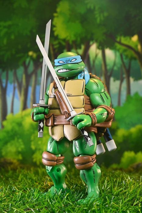 NECA Figura de Accion Ultimate: TMNT x Usagi Yojimbo - Leonardo 7 Pulgadas