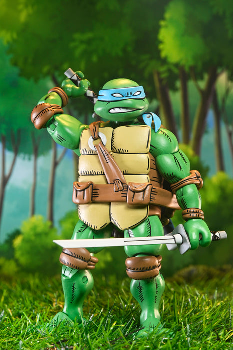 NECA Figura de Accion Ultimate: TMNT x Usagi Yojimbo - Leonardo 7 Pulgadas